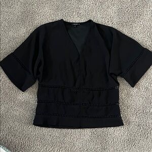 Stella & Dot Black Blouse